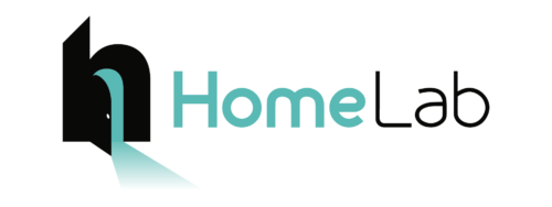 logo verde homelab, laboratorio y rayos x a domicilio